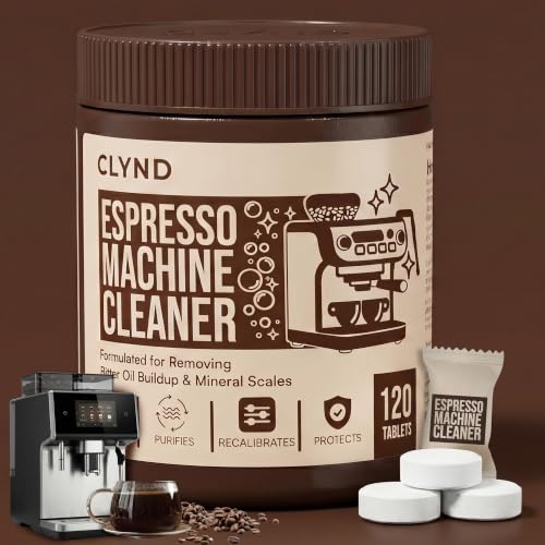 Image of Espresso Machine Cleaning Tablets 120-Pack Portafilter Cleaner Descaler Compatible with Breville Espresso Machine, Gaggia, Delonghi, Jura, Philips Expresso Cleaning Tablets Backflush Oil Remover