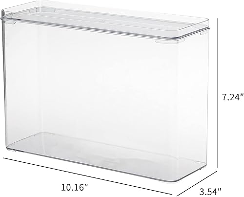 Miniatura 2 de FABROK 2 fundas de plástico para teléfono, caja de almacenamiento transparente con tapa para teléfono celular, fundas básicas, caja