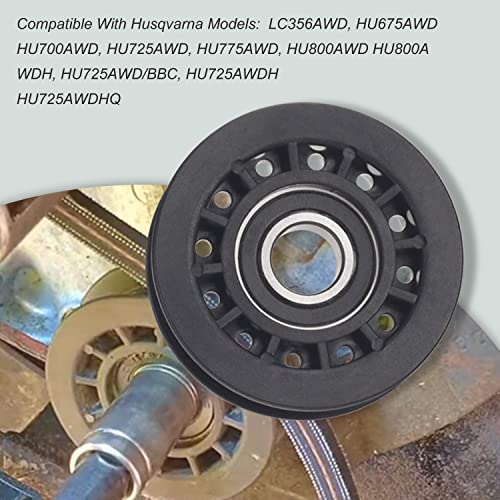 587973001 587969201 Idler Pulley Assembly Compatible With Husqvarna Craftsman Walk-Behind Lawn Mowers, For Lawn Mower Decks Idler Pulley Hu725Awd/Bbc, Hu725Awdhq, Lc221Rh Replaces Previous 581904001 #TOP5