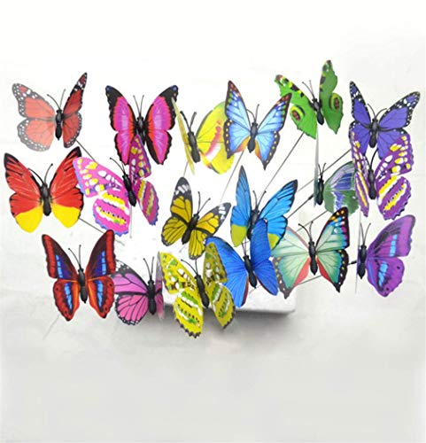 Papillon sur tige ornement pot de fleur et accessoire de jardinage