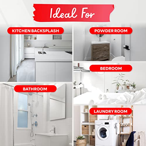 Xfasten Backsplash Tile For Kitchen Peel And Stick 10 Pcs 12” X 12” W/Mini Cutter Brown Kitchen Back Splash Sticky Tiles | Peel And Stick Backsplash For Kitchen And Bathroom | Backsplash Wall Tiles #TOP4