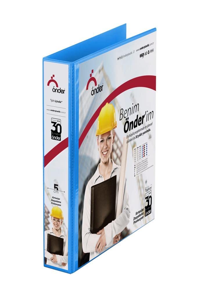 Leading Company - Cartellina per presentazioni, formato A4, 2 anelli, 5 cm, colore: Blu