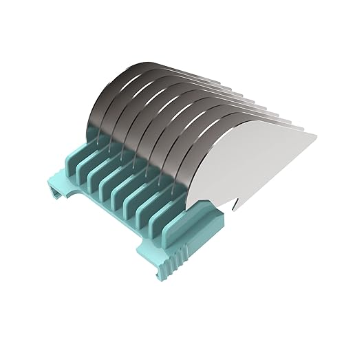 Miniatura 6 de Juego de peine guía de clip de acero inoxidable para cortapelos 5 en 1 con cuchilla desmontable para mascotas, perros y gatos (no compatible con