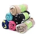6 Pieces Pet Blanket Cushion Dog Cat Soft Warm Blankets Puppy Washable Sleep Mat Pad Bed Cover With Paw Print(60 x 70cm/23.6 x 27.6 inch, Multicolor)