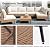 LAUSAINT HOME Outdoor Patio Furniture, 7 Piece Outdoor Sectional Sofa PE Rattan Wicker Patio Conversation Sets, All Weather Patio Furniture Set with Thick Cushions for Garden, Backyard(Beige)