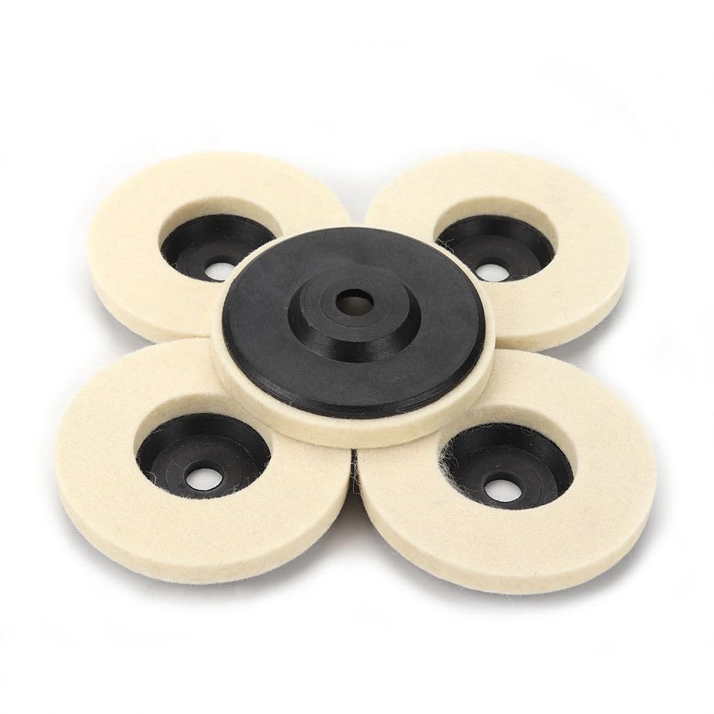 3-calowa wełniana tarcza polerska 75mm szlifierka kątowa tarcza szlifierska filcowa do metalu drewna szkła ceramiki marmuru 1-5 szt., 5 szt. 75 mm