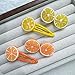 10PCS Yellow Double Lemon Hair Clip,Lemon Accessories for Women,Bangs Side Hairpins Hair Accessories Clips,Duckbill Hair Accessories