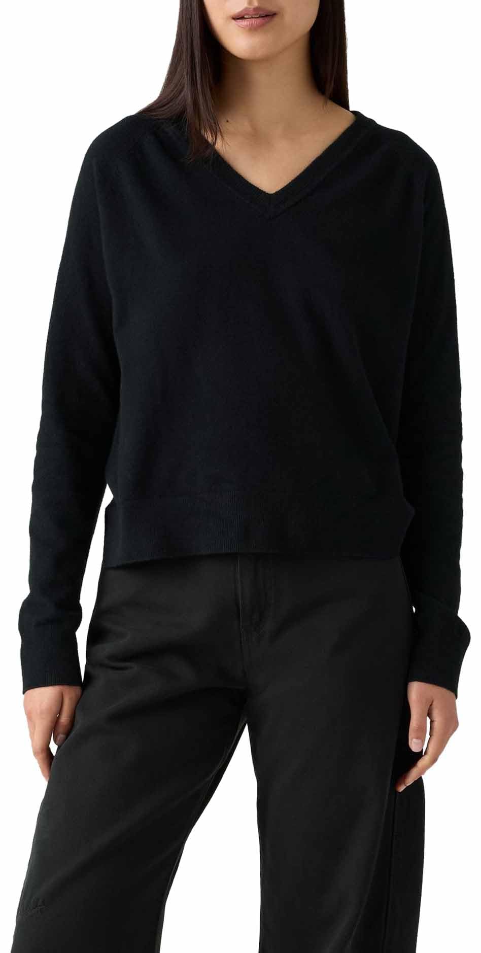 Levi's Tara Supersoft V-Neck Pullover Anthracite, Anthracite Night, XS