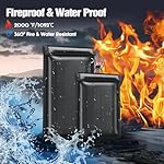 2 Pack Faraday Bags for Phones & Key Fobs, Anti-Theft Signal Blocking Pouch, Fireproof & Waterproof RFID Faraday Cage for Car Keys, Phones, and RFID Cards, Portable Design (Black) - Image 2