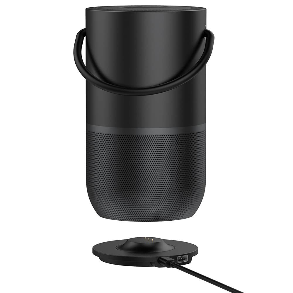RuenTech Ladestation für Bose Portable Home Speaker Ersatz Zubehör Ladegerät, Schwarz
