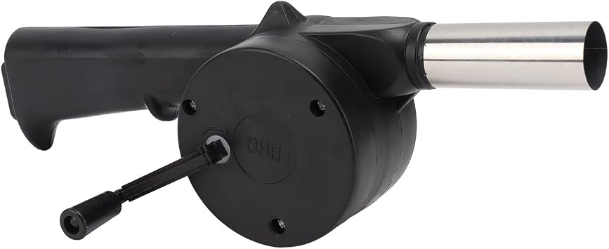 BBQ Fan Air Blower, Manual Mini Hand Crank Fan Air Blower Fireplace Bellow Barbecue Fire Bellows for Barbecue Picnic Bonfire Camping Stove Accessories, Fire Blower