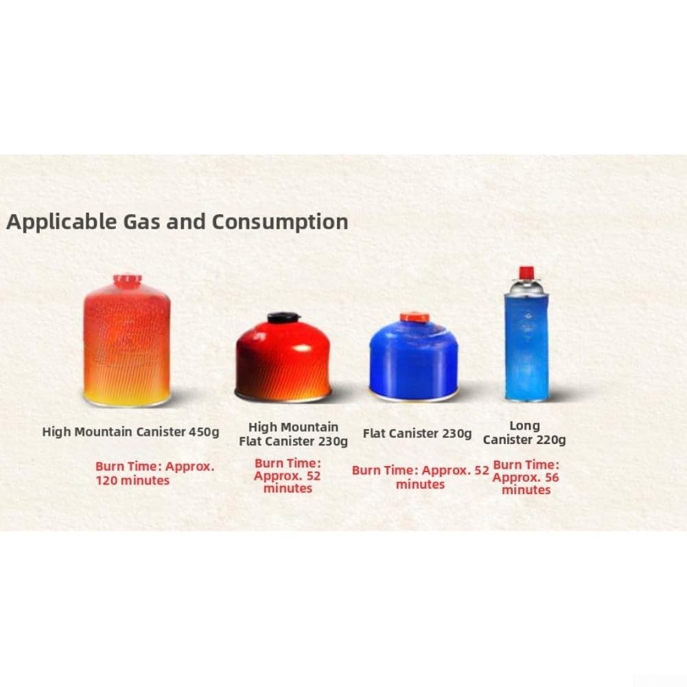 Fornello per campeggio Gas 3800W Acciaio Fornello per campeggio