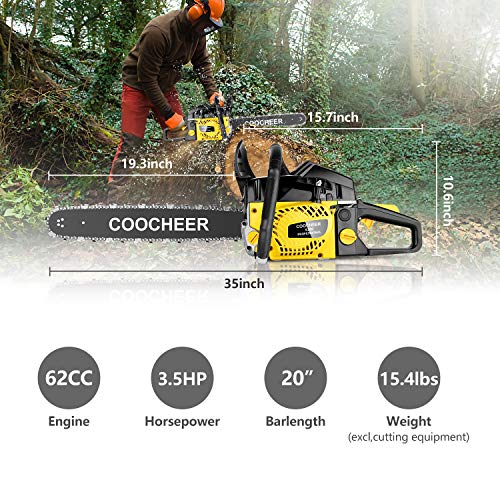 COOCHEER Chainsaw 62CC 20