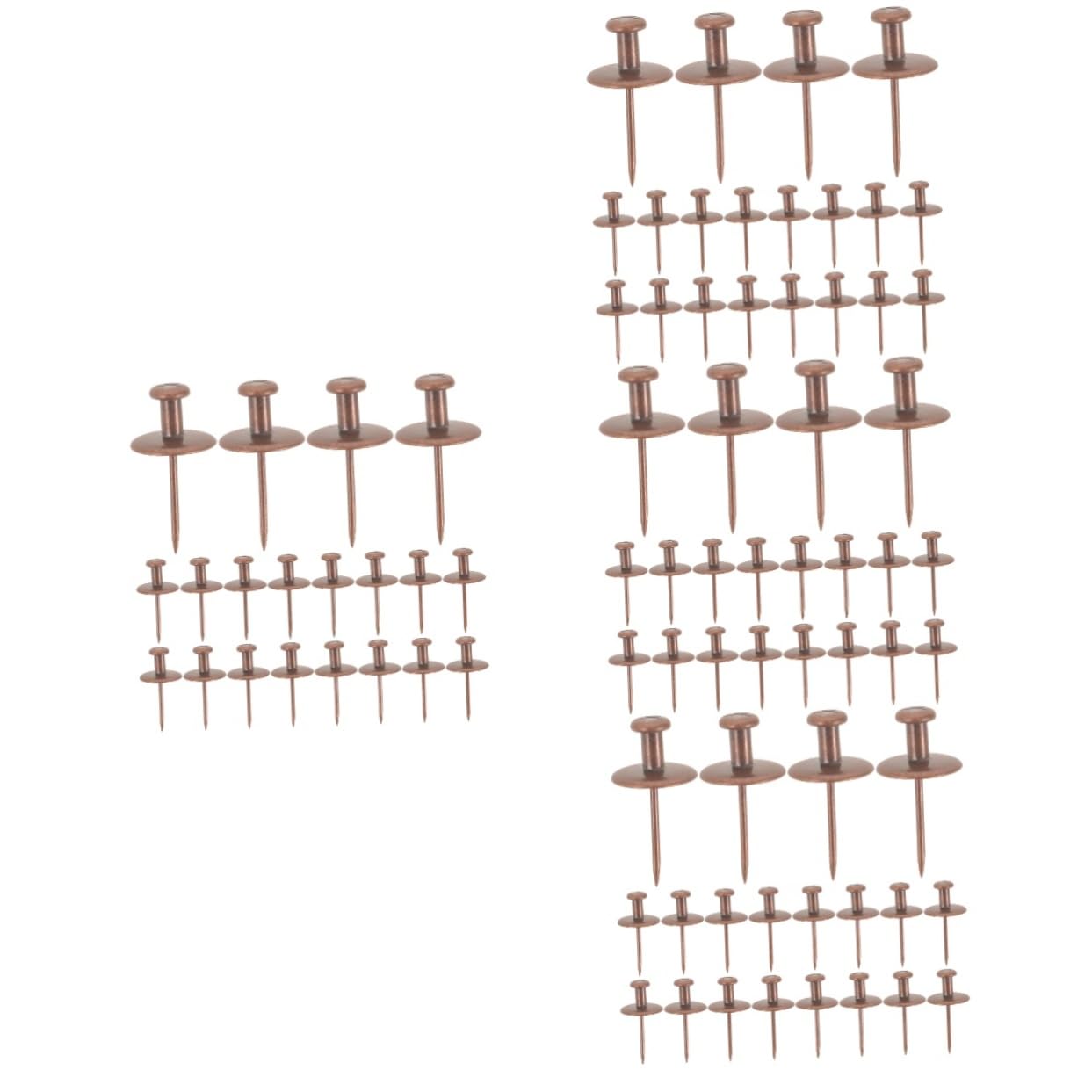 UKCOCO 80pièces Punaise Murale Pour Accrocher Clés Et Images Clous Décoratifs Ancien