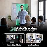 Tenveo 4K NDI PTZ Camera, 20X Optical Zoom, AI Auto Tracking, LAN/USB3.0/HDMI PoE PTZ Camera IP Live Streaming for Church Services Worship Video Conference Live Events Youtube OBS - Image 5