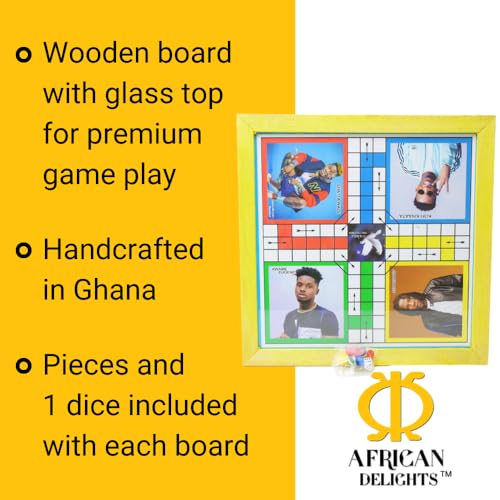 African Delights 000000 Premium African Ludu | 14In X 14In Board Game thumb #5