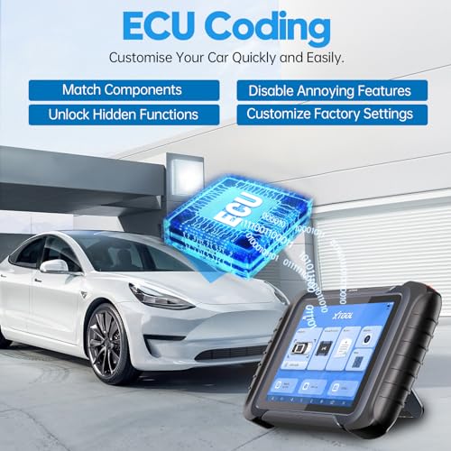 XTOOL D8S Bidirectional Scan Tool 2025 Upgraded Ver. of D8 Scanner, OBD2 Scanner Diagnostic Tool, Topology Mapping, ECU Coding, 42+ Resets, FCA, CAN FD&DoIP, All System Scanner for Car, 3-Year Update