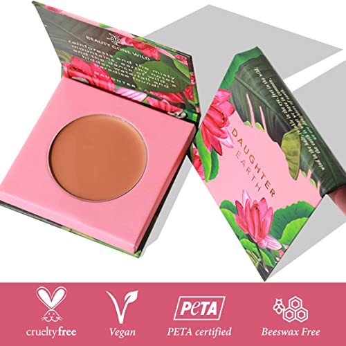 DAUGHTER EARTH High Coverage Concealer for Face Makeup, Lightweight & Breathable Silicone free 100% Vegan Makeup, Creaseless Finish | Pro Concealer with Bakuchiol | Shade- LATTE - Image 5