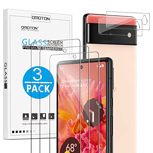 OMOTON Screen Protector for Google Pixel 3a XL [2 Pack] - Tempered Glass Screen Protector for Pixel 3a XL 6.0 Inch 2019 Released [Guide Frame] [High Definition] [Case Friendly], Not Full Coverage