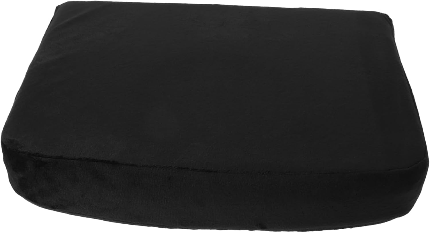 Auto Seat Cushion Car Seat Wedge Pad for Comfort Breathable Polyester Black