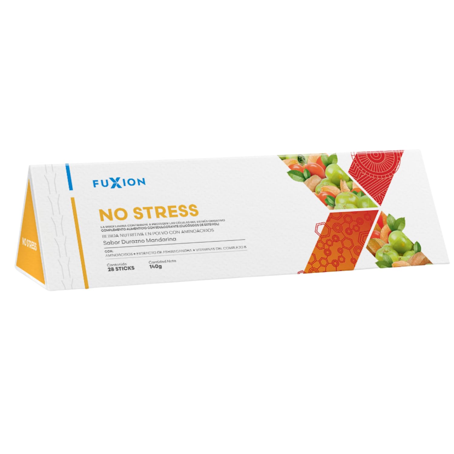 NO STRESS Bebida Relajante Antiestrés con Ashwagandha, Glicina, Triptófano, Magnesio y Vitaminas B | Apoyo para Enfoque, Concentración y Equilibrio Nervioso | Sin Somnolencia