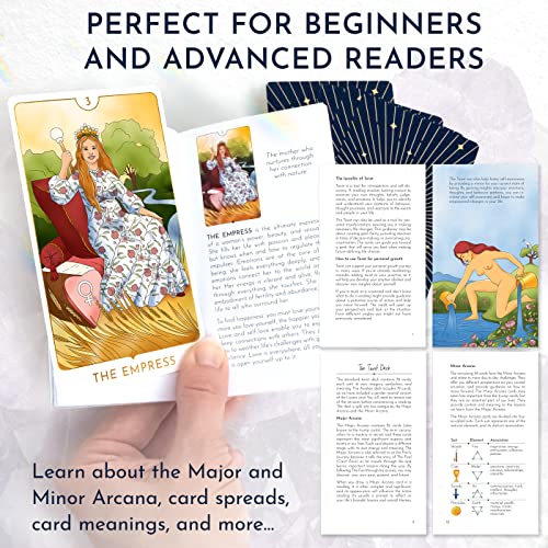 Awaken Tarot Cards With Guide Book - Modern Tarot Deck Inspired By The Rider Waite Tarot Deck - Tarot Cards For Beginners And Professionals, Beginner Tarot Decks With Guidebook, Tarot Cards Deck #TOP3