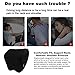 Crofy 2 Pack Car Neck Pillow, Softness Car Headrest Pillow for Driving with Adjustable Strap, 100% Memory Foam and Breathable Removable Cover, Comfortable Ergonomic Design (Black Side Rope)