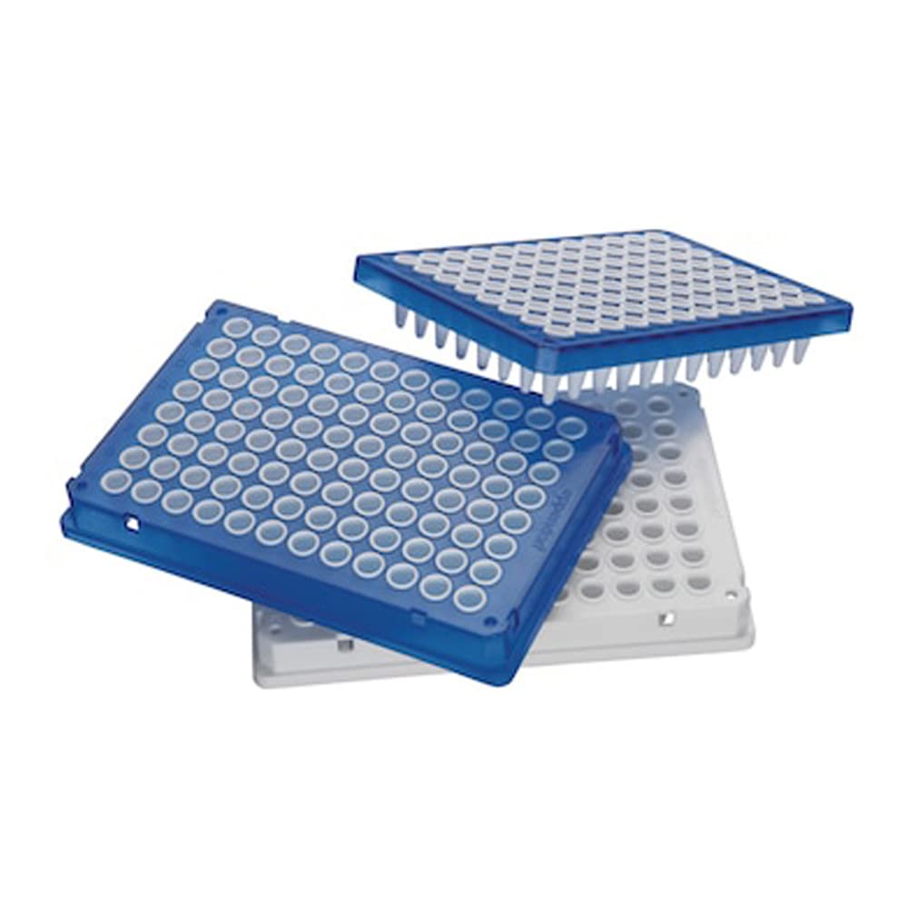 Eppendorf 0030129636 Twin. Tec 96 Real-Time PCR Plate, Skirted, White, Forensic DNA Grade, 150 µL (Pack of 10)