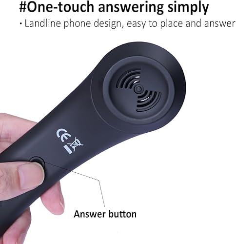 Miniatura 5 de Receptores de teléfono retro con enchufe USB-C para teléfono móvil, tableta, laptop, auriculares con botón de respuesta y llamada cómoda, gran