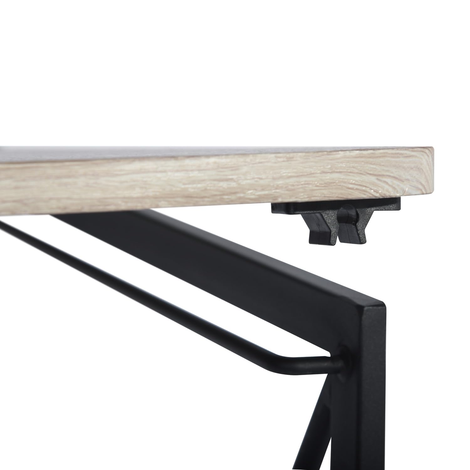 FurnitureR Tables pour Formation, Desk D'étude Polyvalentes pour Ecoles, Table Pliante Efficace, Cadre en MDF et Métal, Pas de Montage Nécessaire, 100 x 50 x 75cm, Oak