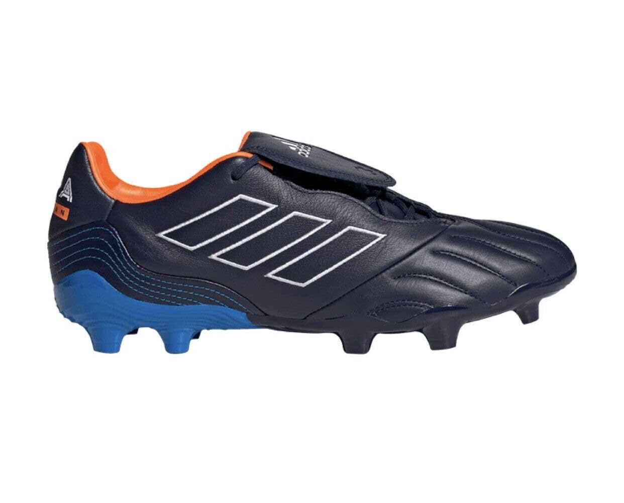 Adidas Unisex Copa Kapitan.2 Firm Ground Soccer Shoes, Team Navy/Cloud White/Blue Rush US 6.5