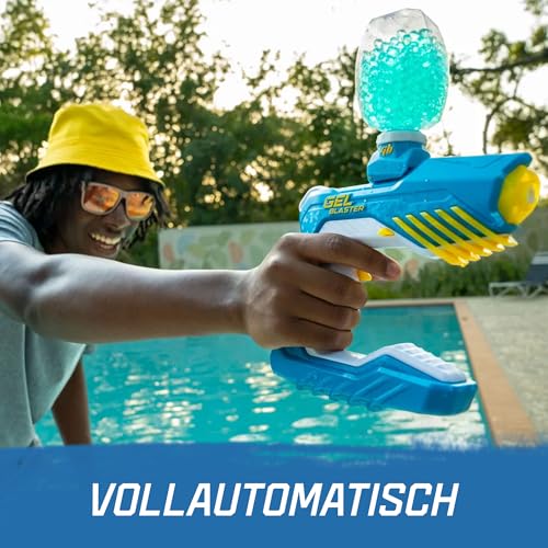 Gel Blaster Piranha – Wasserdichter Automatischer Blaster mit Wasserperlen, 30 Meter Reichweite, Outdoor & Pool-Spielzeug Männer | Gadgets für Männer und Teenager ab 14 Jahren