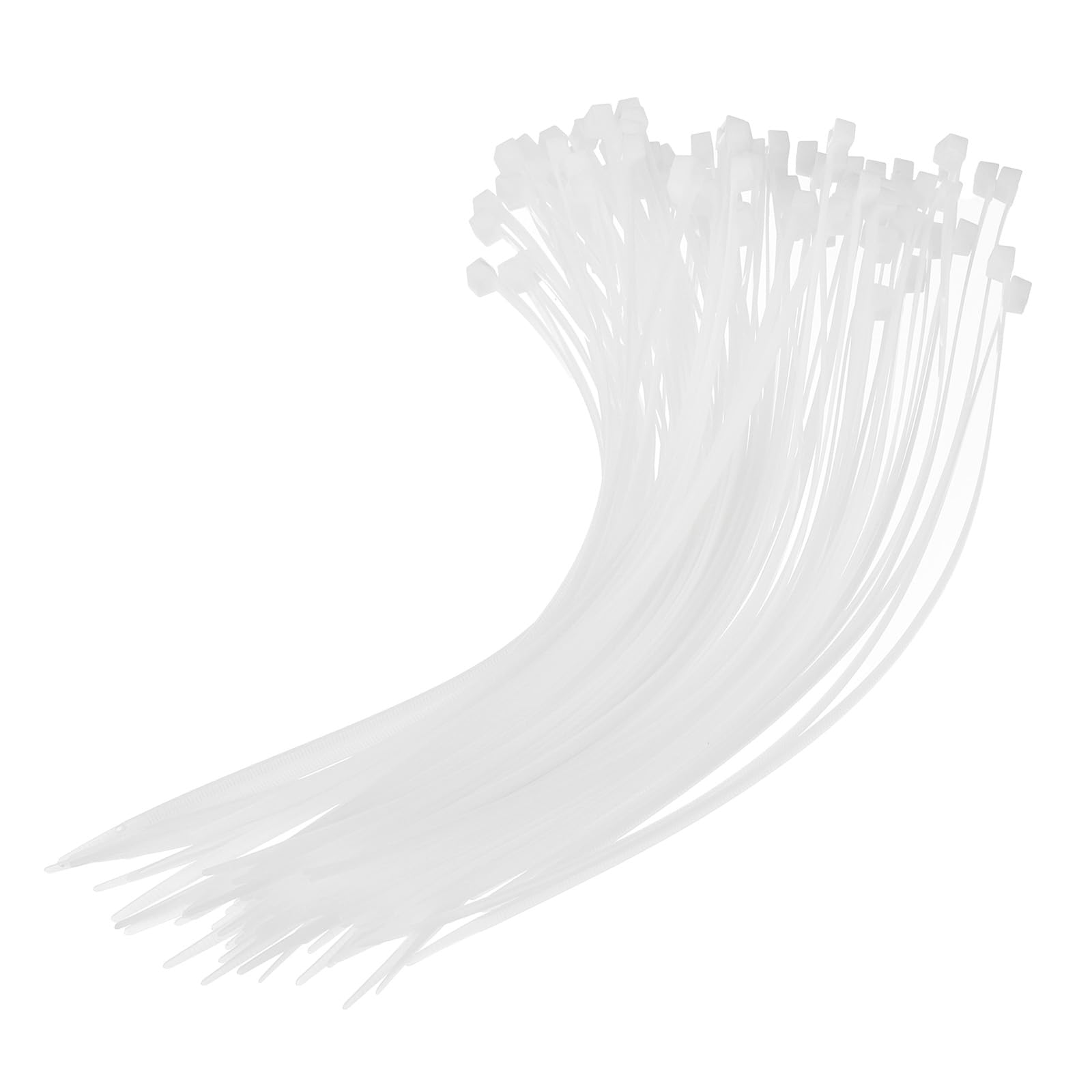 PATIKIL Zip Ties, 100 Pack Heavy Duty Cable Wire Ties 17.72 Inch for Indoor and Outdoor Wide 0.35 Inch, White