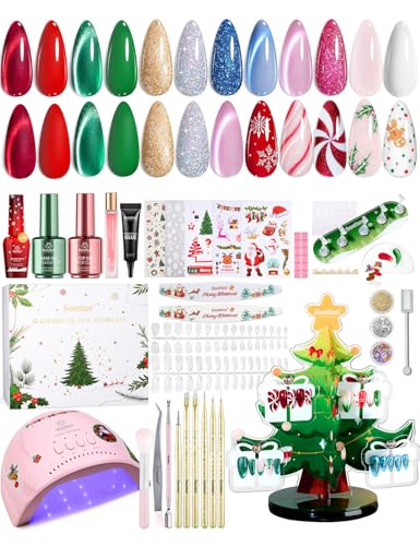 Beetles 67Pcs Gel Nail Kit Crystal Christmas Gifts for Women