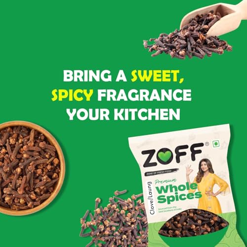 Image of ZOFF Premium Cloves Whole - Authentic Flavour, Natural Health Benefits, and Versatile Spice for Your Culinary Creations | Whole Cloves 150gms (Pack of 3)