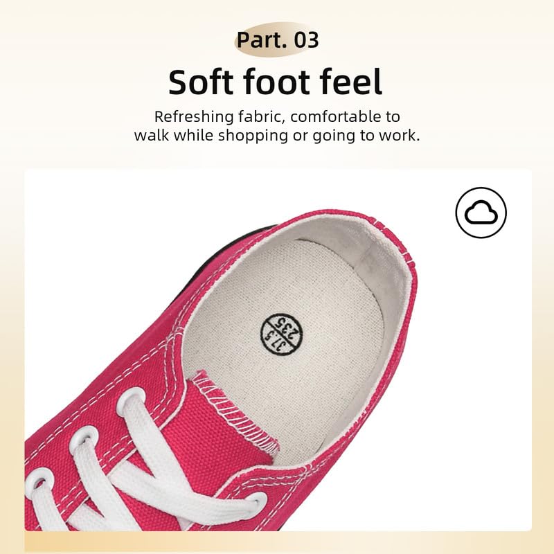 Canvas Shoes for Women Men Low Top Lace Up Sneakers Canvas Fashion Sneakers Classic Casual Walking Shoes Comfortable Breathable4