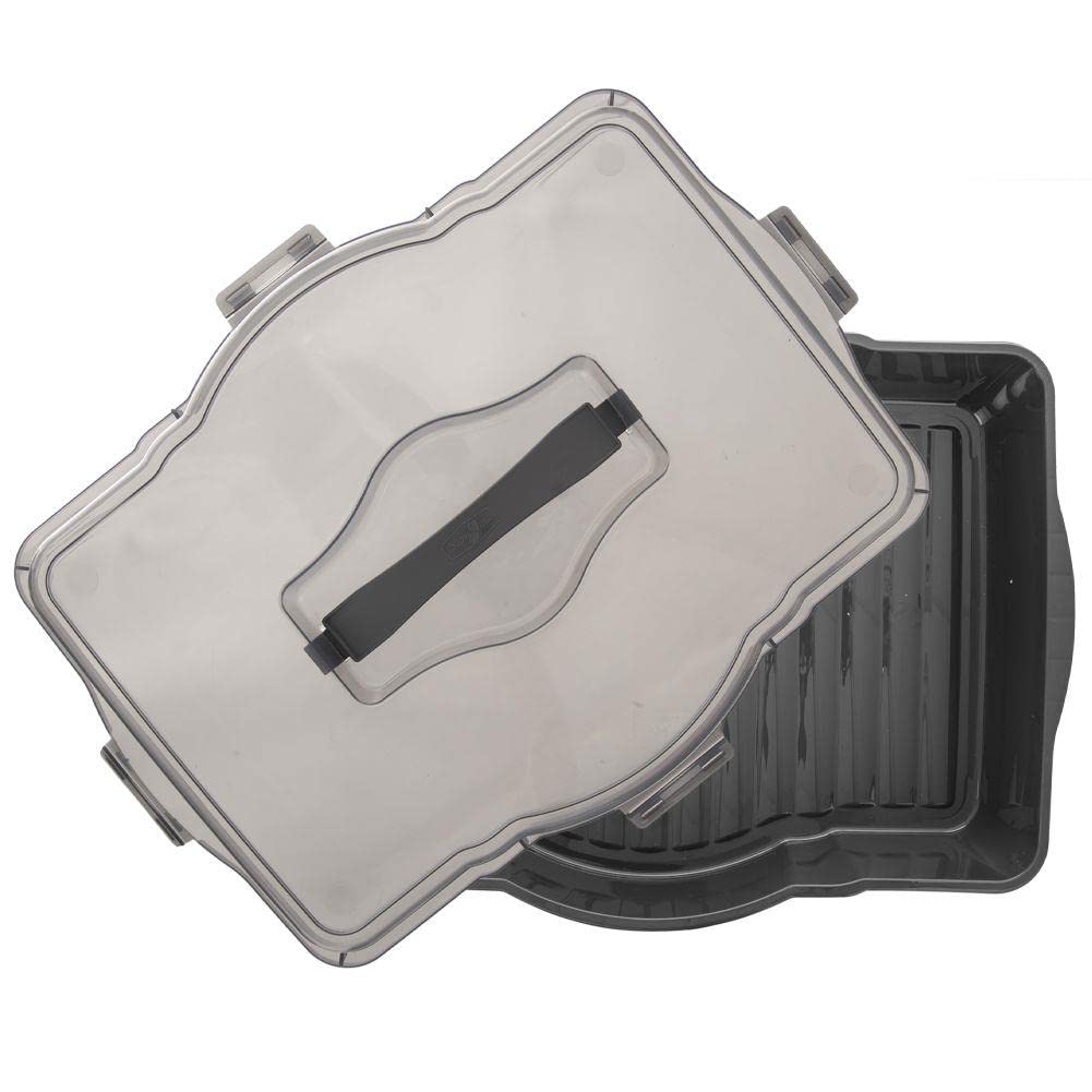 orion group Contenitore da cucina per il trasporto degli alimenti | con coperchio, maniglia per torte, 45 x 35 x 9,5 cm