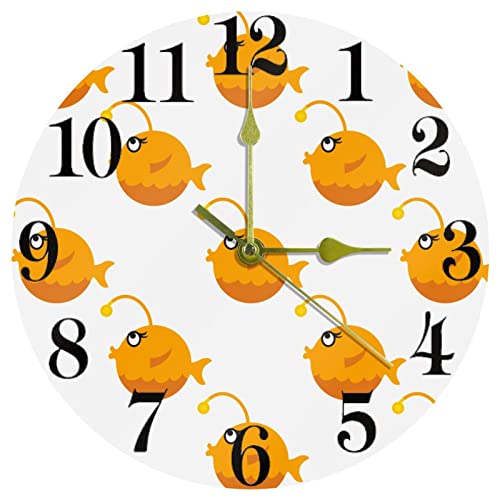 Horloge murale ronde à quartz silencieuse de couleur unie pour toute la maison - 2
