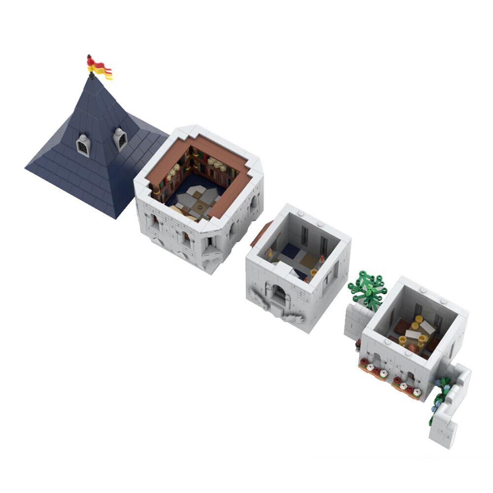 ZITIANYOUBUILD Castle Keep 1381 Pièces - Set De Construction MOC - Compatible LEGO