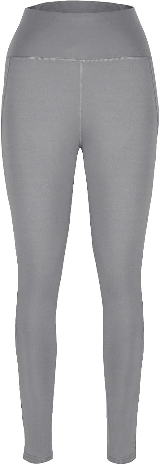 Gym Leggings with Pockets for Women Stretch Yoga Pants Compression Tummy Control Leggings Buttery Soft Tights