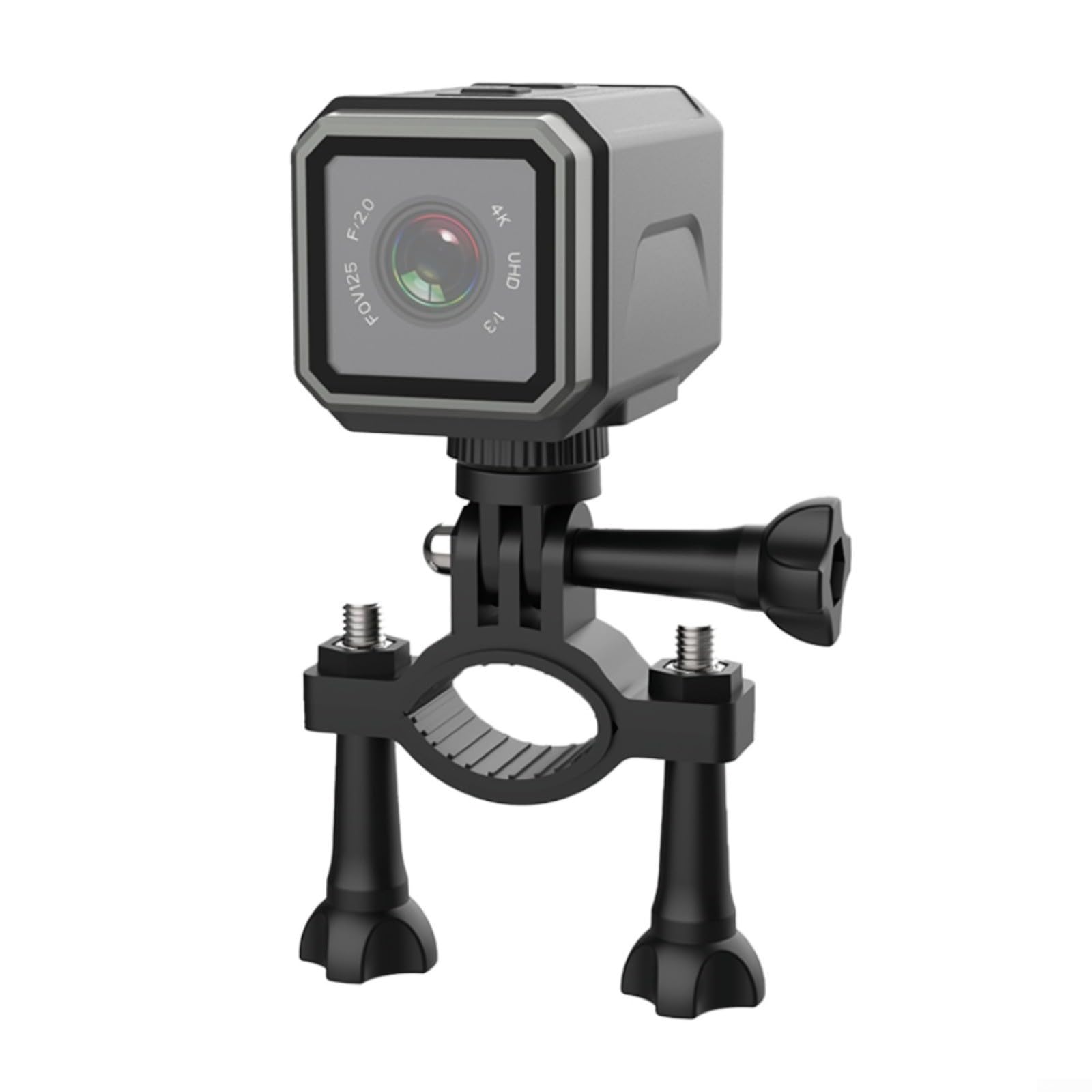 Action Camera 4K con WDR, batteria da 3000 mAh, vivavoce per casco per ciclismo, viaggi, passeggiate con animali domestici, corpo in ABS nero