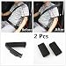 JDopption 2 Pcs Black Smart Seatbelt Adjuster Clip Buckle Shoulder Relax Neck Comfort Supports Seat Belt Clip Cover