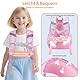 Bagseri Rucksack Kinder für Mädchen - Einhorn Kinderrucksack für Kinder 3 bis 8, Vorschule Kindergartenrucksack mit isolierter Tasche und reflektierendem Streifen, Rosa