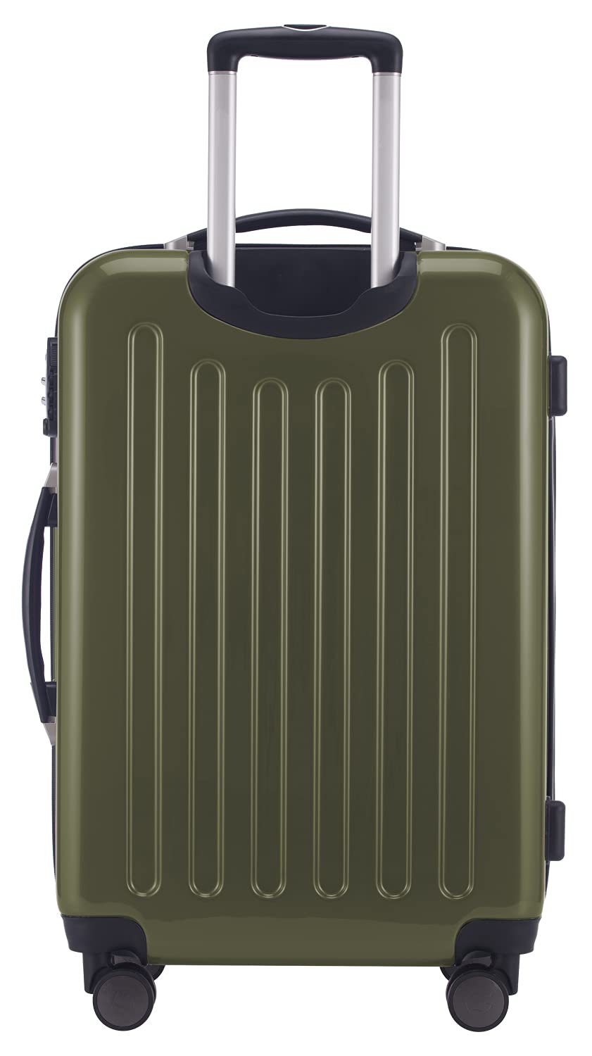 Hauptstadtkoffer - ALEX - Valigia rigida, Trolley espandibile, Bagaglio con 4 ruote doppie, 65 cm, 74 litri, Avocado