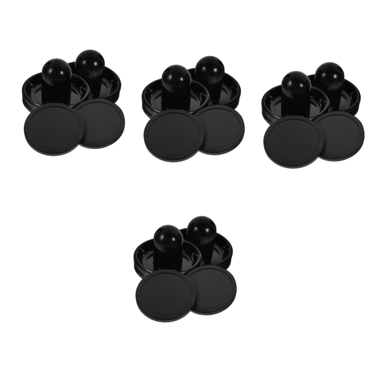 TOYANDONA 4sets Tavolo Da Hockey Su Ghiaccio Con Dischi e Pusher Interattivi Accessori Per Giochi Da Tavolo Per Feste e Eventi Sociali e Leggero