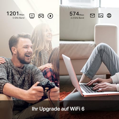 TP-Link Archer TX20U Plus WLAN Stick Für PC, WiFi 6 AX1800 Dual Band, USB 3.0, MU-MIMO, Antennen mit hoher Verstärkung… – Ansicht 3
