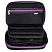Soyan Carrying Case for Nintendo New 3DS XL and 2DS XL, with 16 Game Card Holders, Fits Wall Charger (Purple Zippers)