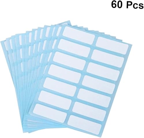 Miniatura 6 de STOBOK 60 Sheets Bottles Label Sticker Jar Labels Self Adhesive Label Blank Lable Stickers Organization Labels Containers Label Impresora De Sticker