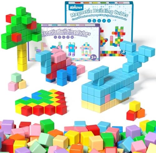 Apluses 74PCS Magnetic Blocks, Classroom Must Have Creative Learning Kids Toys | Preschool Montessori Sensory Autism Magnet Toys for Boys and Girls Ages 3 4 5 6 image 5