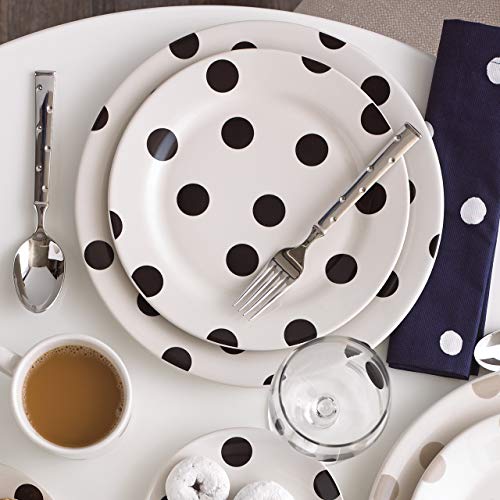 Kate Spade Deco Dot 12-Piece Dinnerware Set, 18.3 Lb, White #TOP4